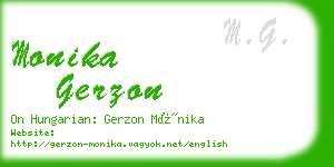 monika gerzon business card